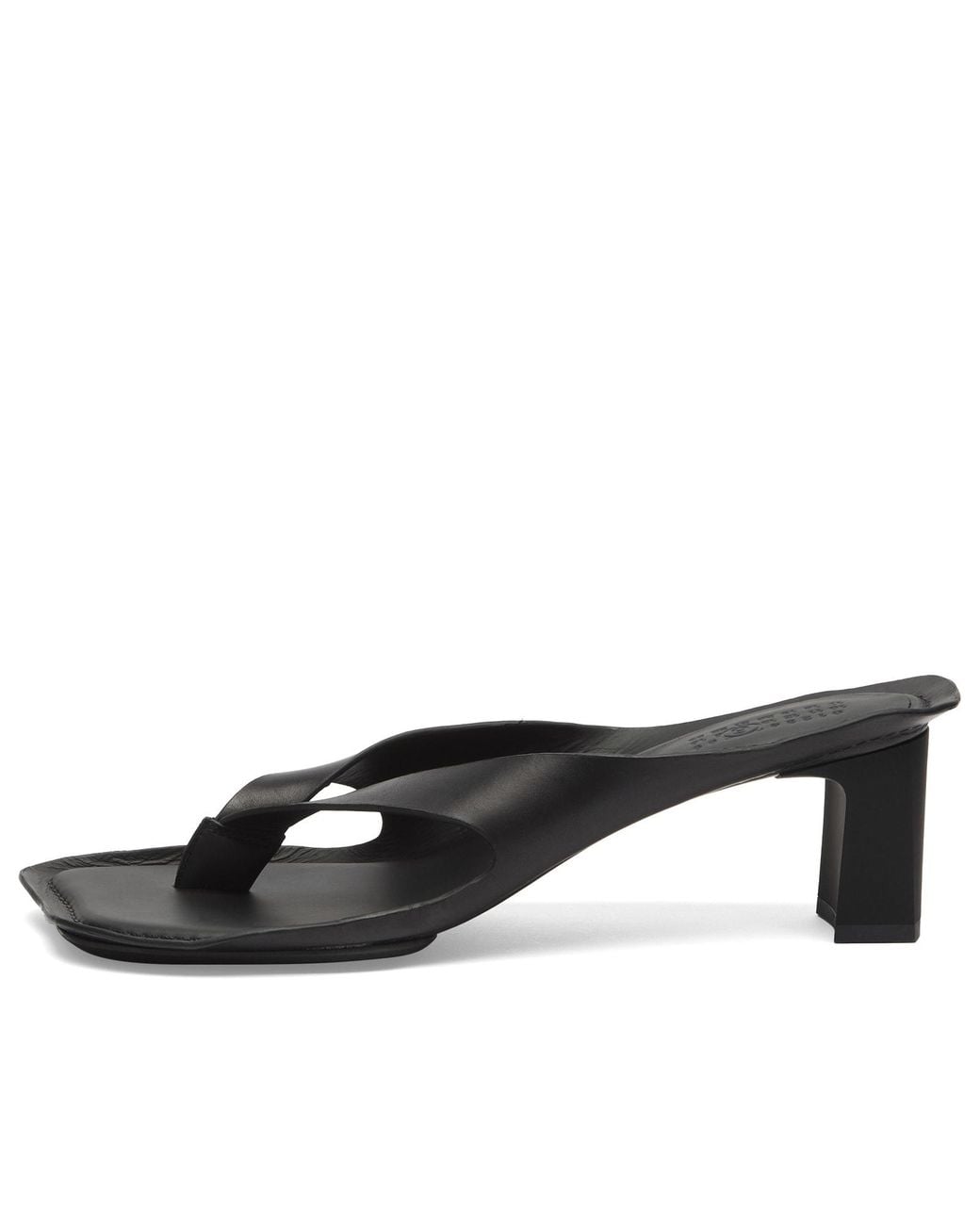 Maison Margiela Black Mm6 Heeled Sandals