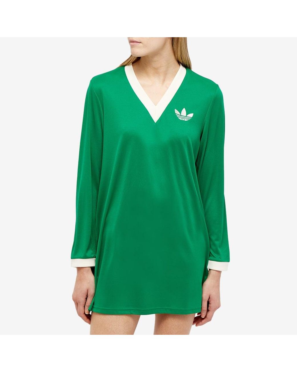 peber transmission Forekomme adidas Adicolor 70s Cali T-shirt Dress in Green | Lyst