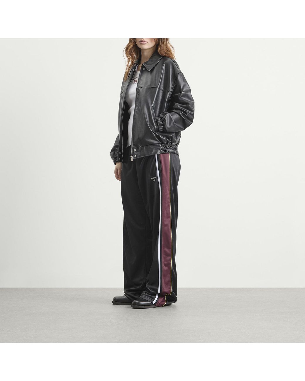 Martine Rose Black Wide Leg Trackpant