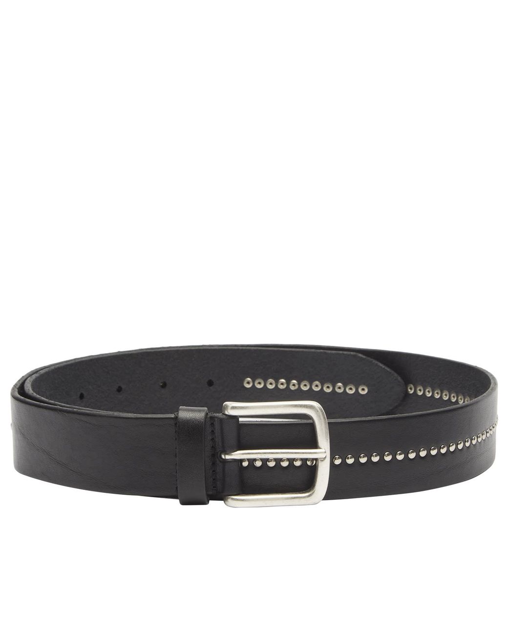Andersons Black Andersons Casual Stud Trimmed Leather Belt for men