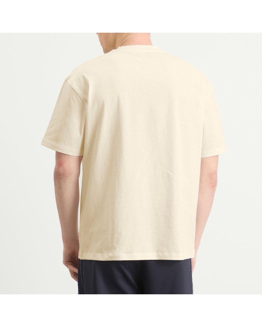 Palmes Natural Logo Stitch T-Shirt for men