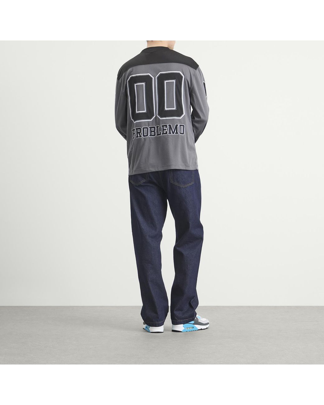 No Problemo Gray Nyp Long Sleeve Sports Jersey for men