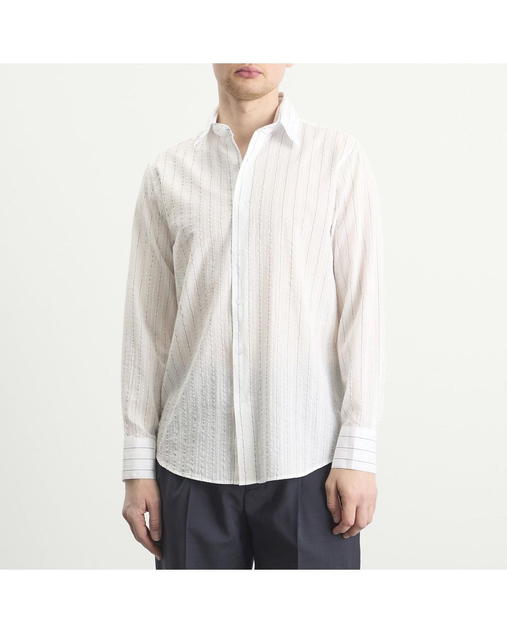 Carter Young White Business Shirt for men