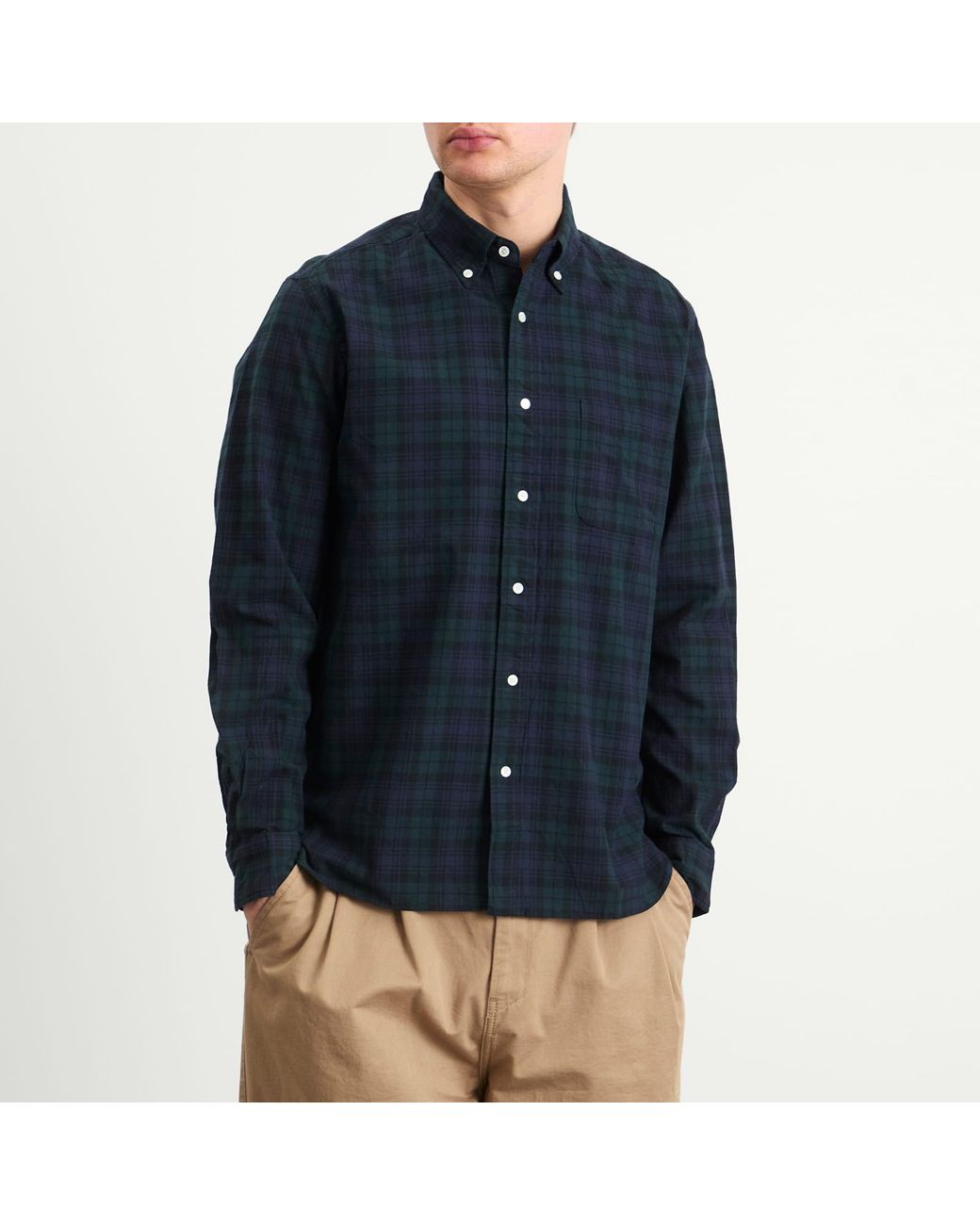 Beams Plus Multicolor Button Down Shirt for men