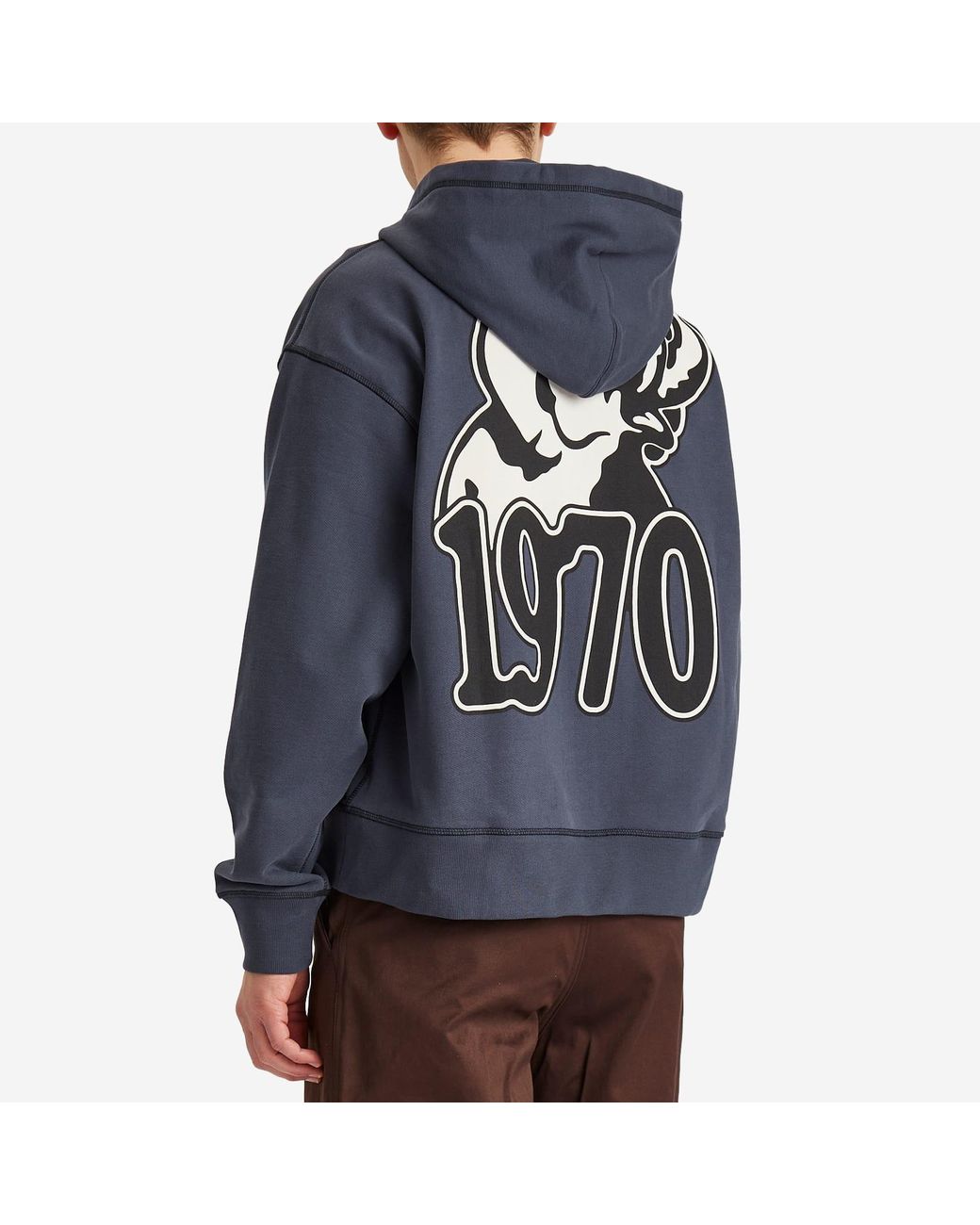 【送料関税込】Kenzo Gots Jungle Elephant Full Zip Hoodie KENZO Gots Jungle Elephant Full Zip Hoodie in Blue for Men
