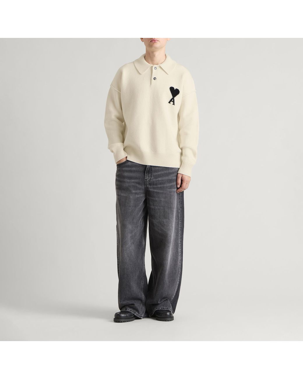 AMI Natural Contrasted Adc Polo for men