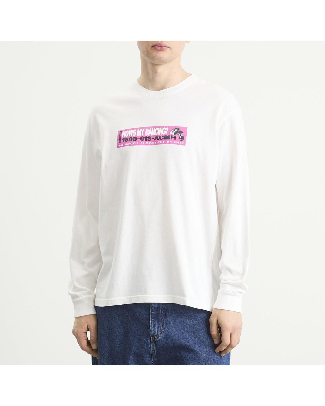 ACMH by Magic Castles White Dancers Long Sleeve T-Shirt for men