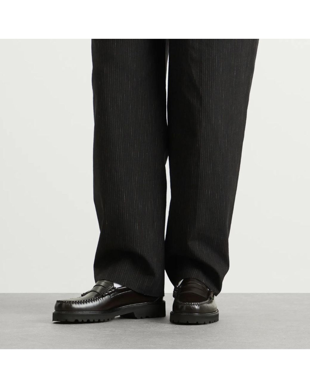 G.H.BASS Black Larson 90S Loafer for men
