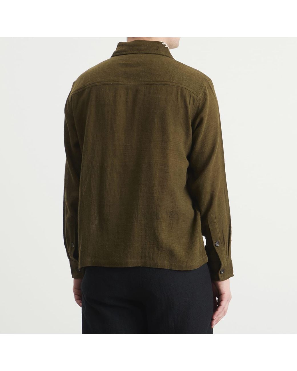 Kartik Research Green Embroidered Western Shirt for men