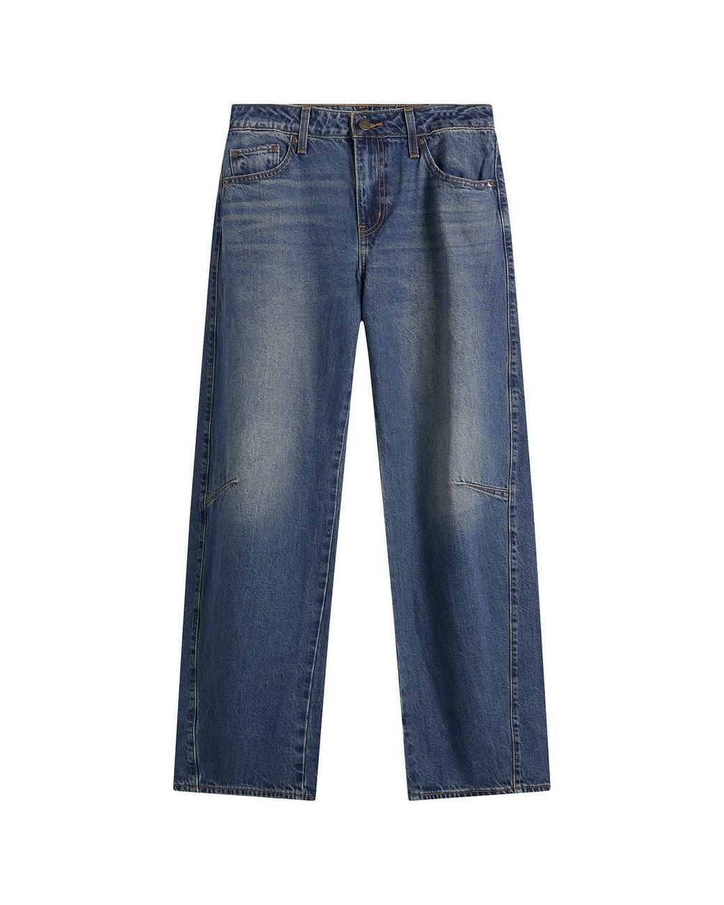 Levi's Blue Baggy Dad Barrel Jeans