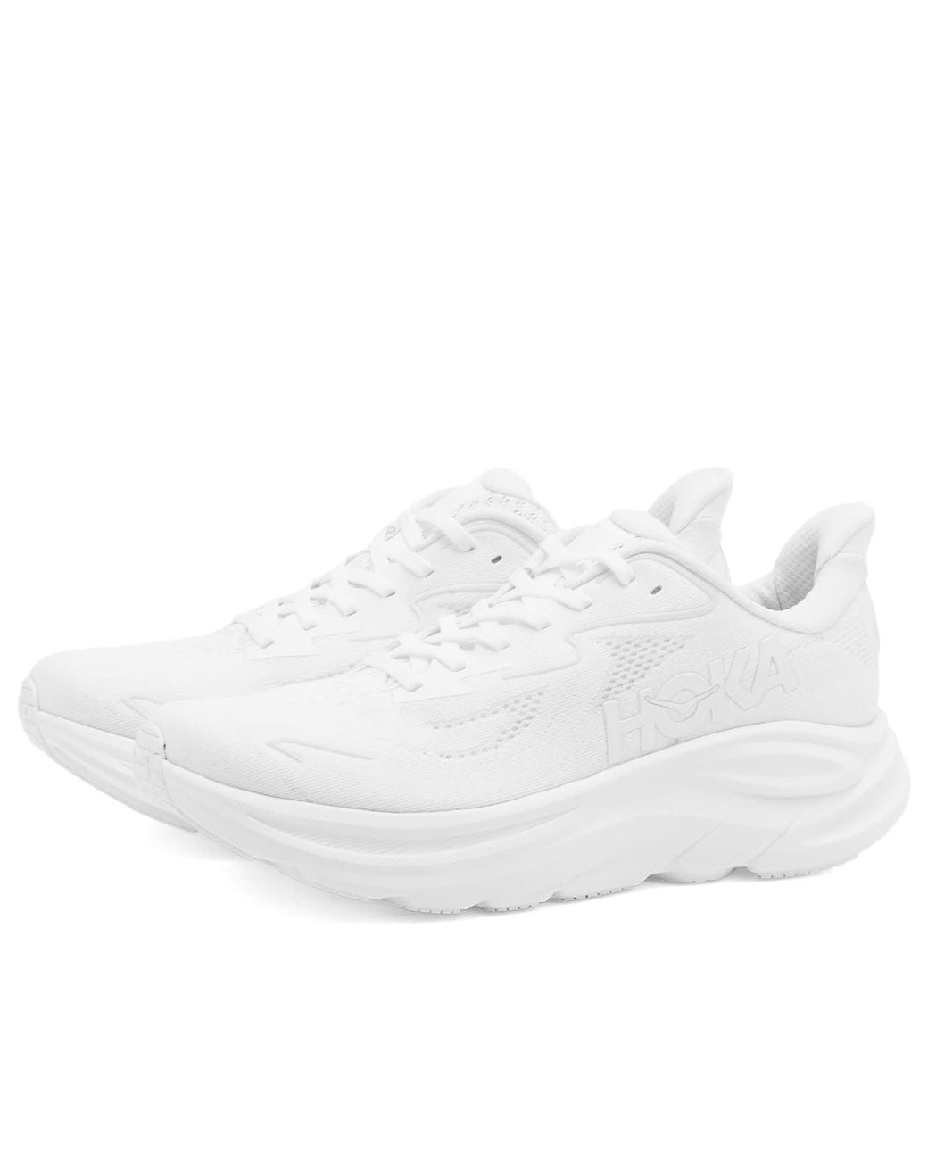 Hoka One One White W Clifton 10 Sneaker