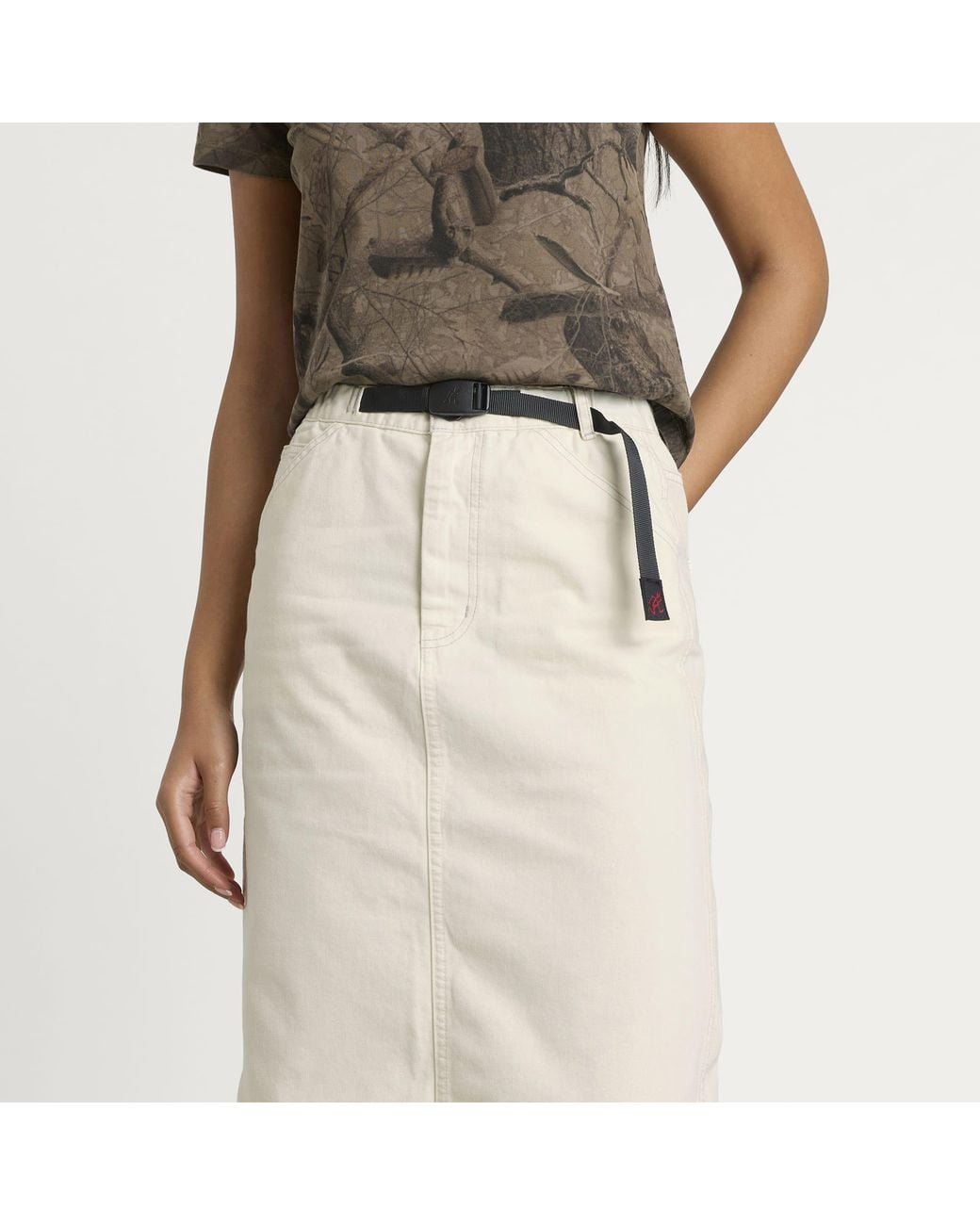 Gramicci Natural Denim Carpenter Midi Skirt