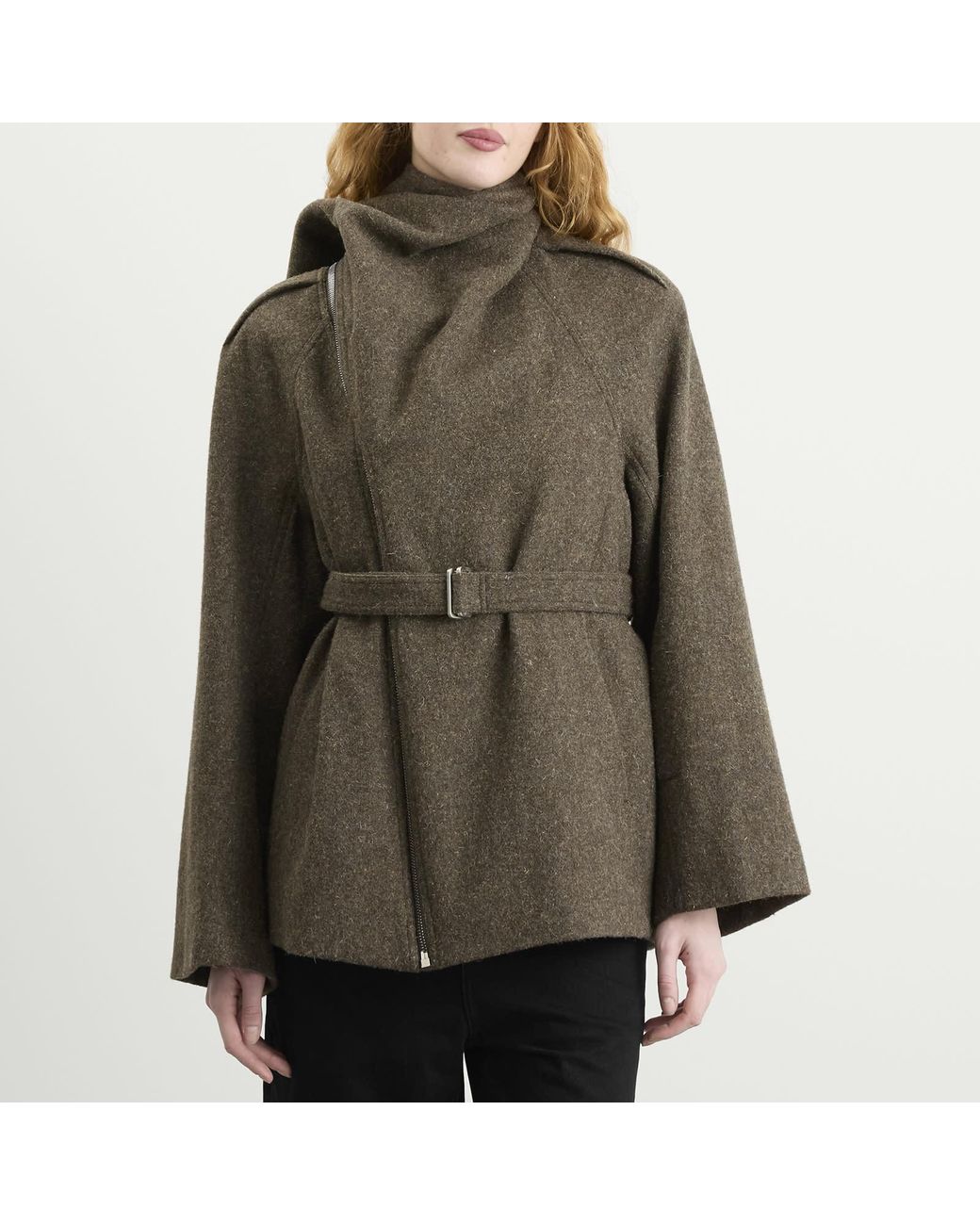 Rick Owens Green Flight Scarf Jacket
