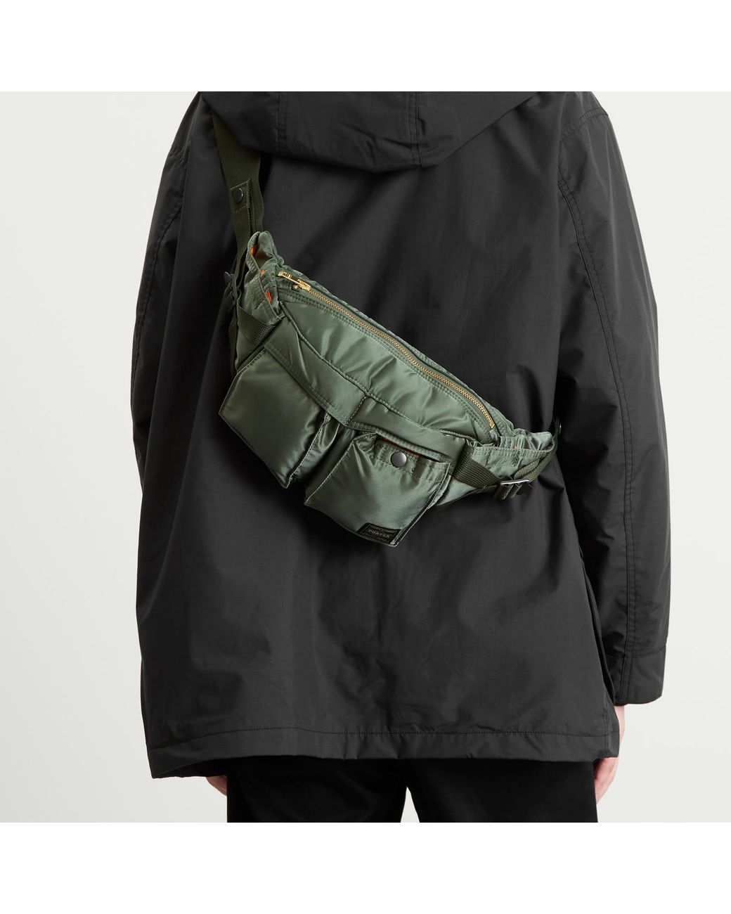 Porter-Yoshida and Co Green Military-Inspired Nylon Waist Bag