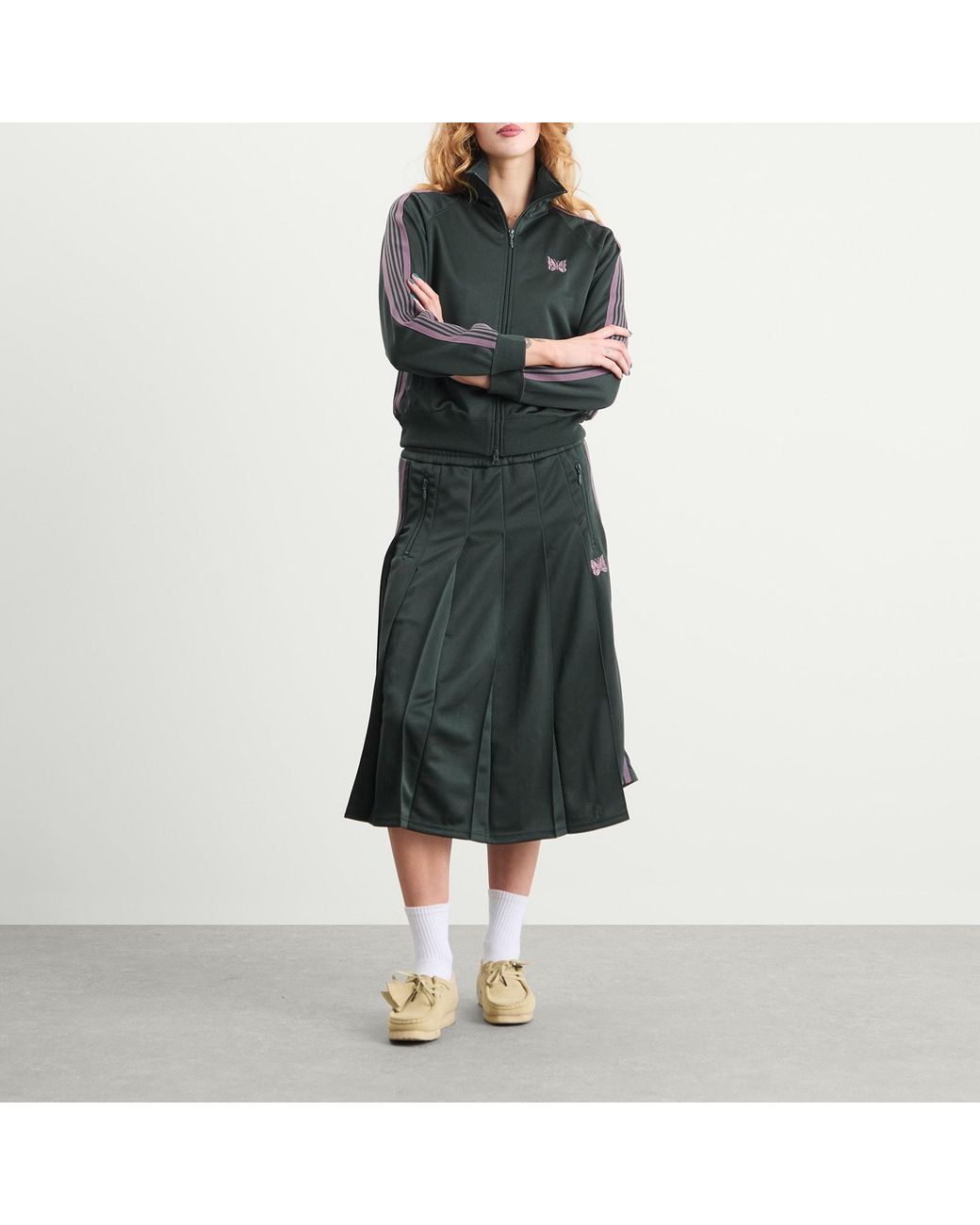 ◎Needles Pleated Track Skirt 2025 SPRING SUMMER COLLECTION ⁡ ⁡ 「Needles」 Pleated Track Skirt