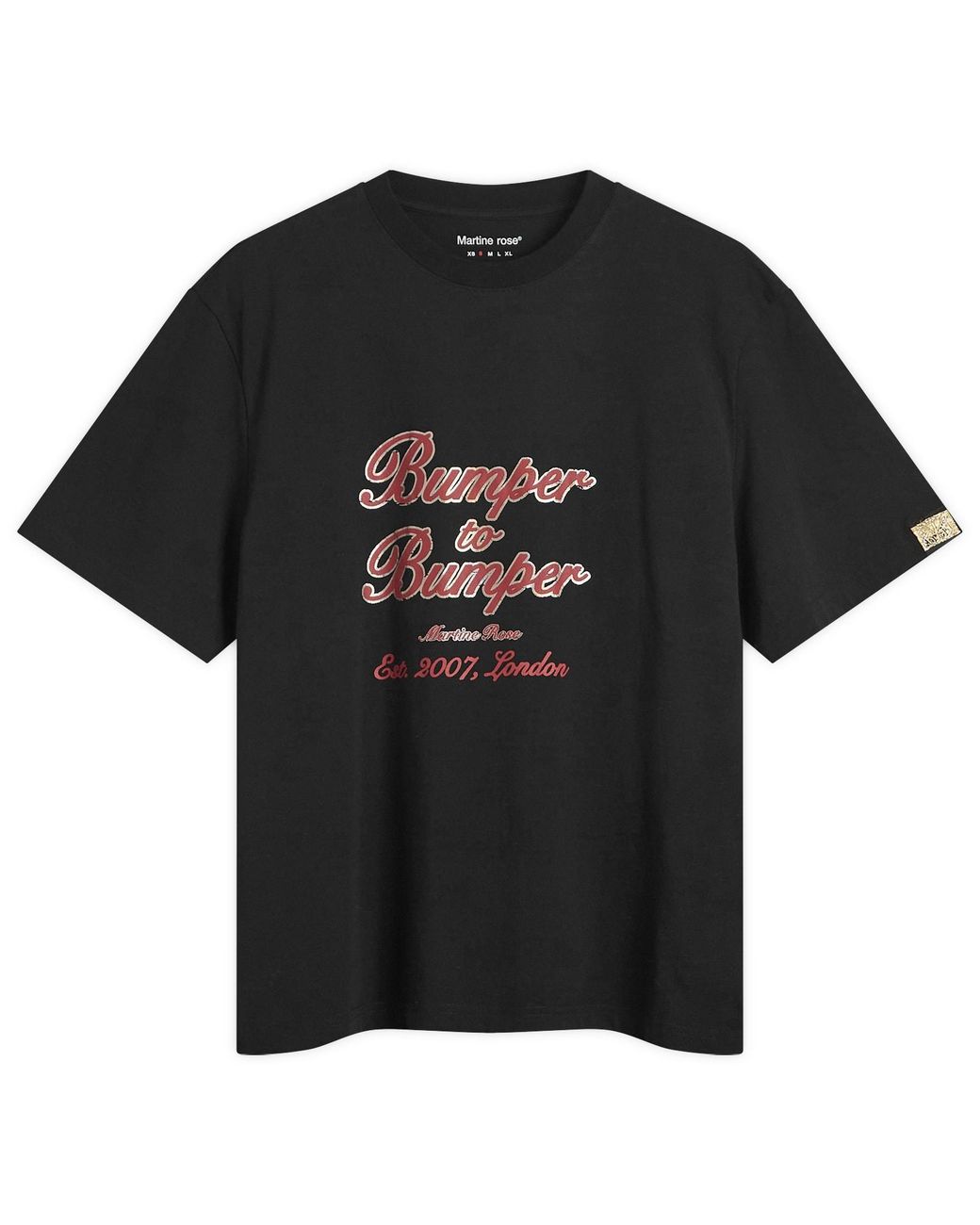 Martine Rose Bumper To Bumper T-Shirt in Black | Lyst UK
