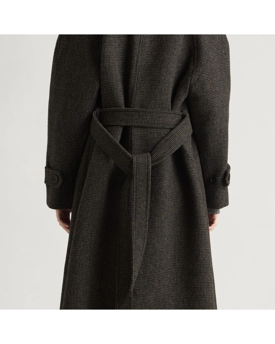 DUNST Black Balmacaan Coat