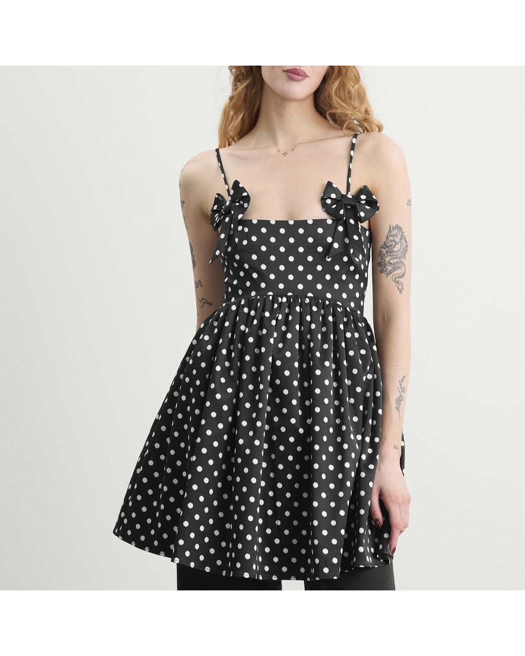 Ganni Black Mini Strap Dress