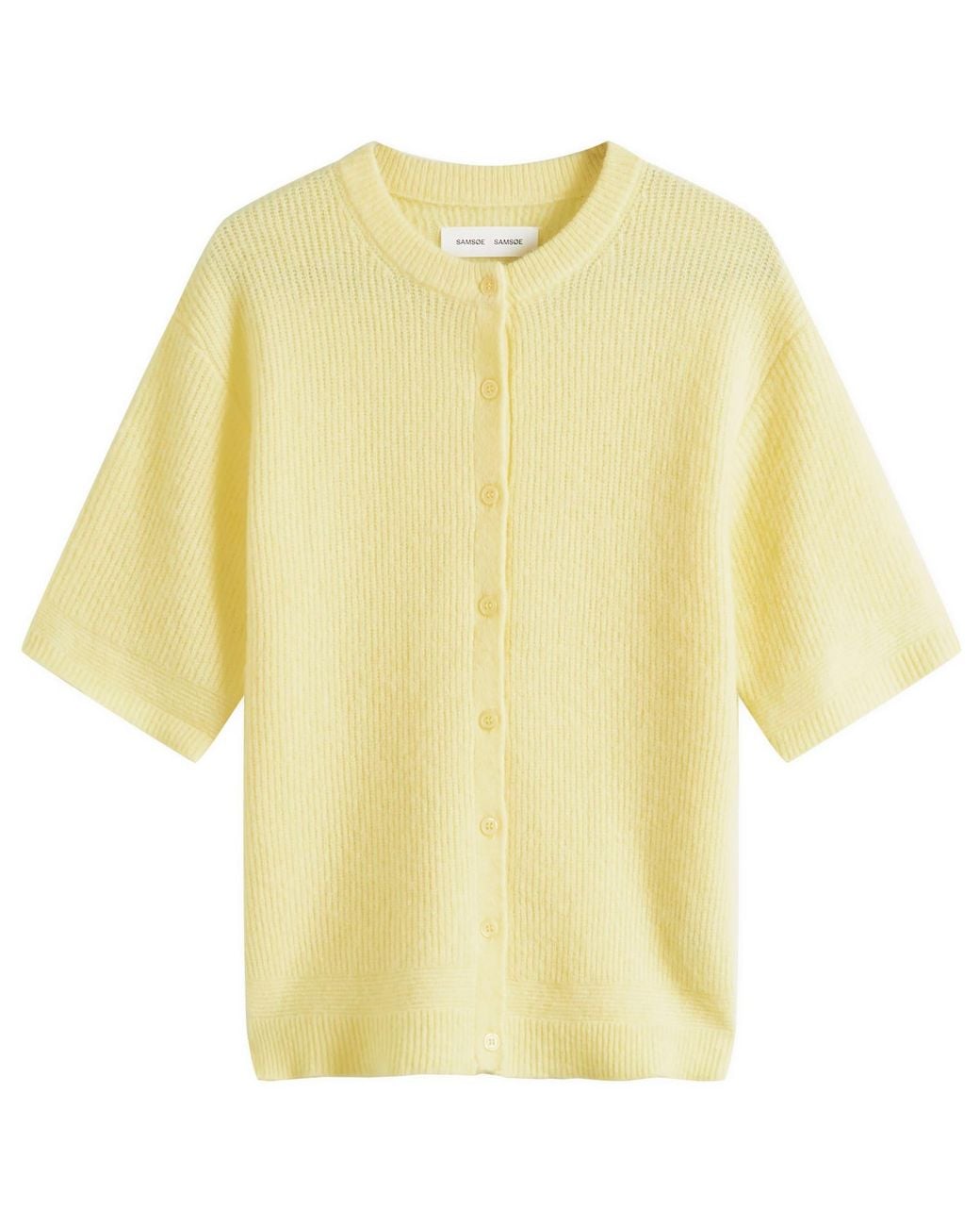 Samsøe & Samsøe Yellow Saanouria Shorts Sleeve Cardigan