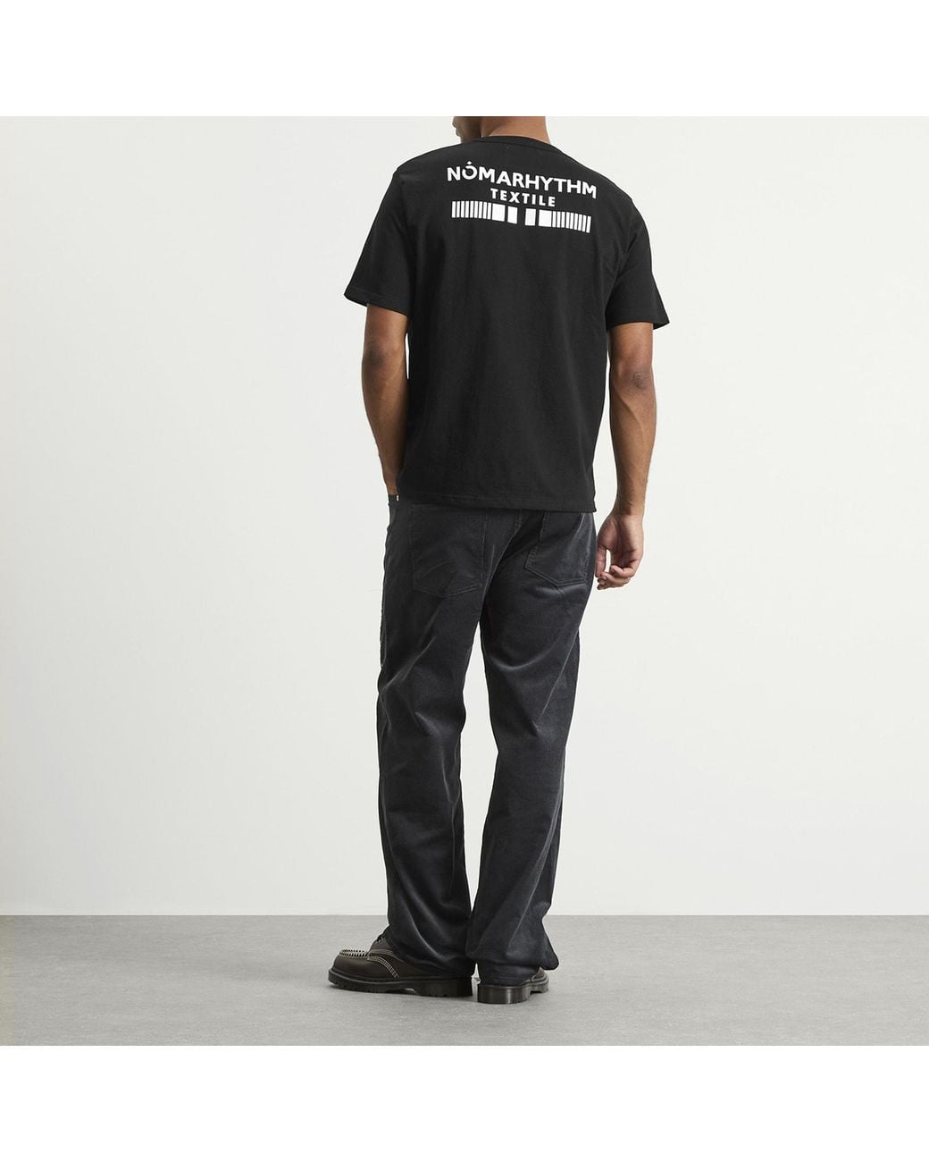 Nomarythm Textile Black Icon Logo T-Shirt for men
