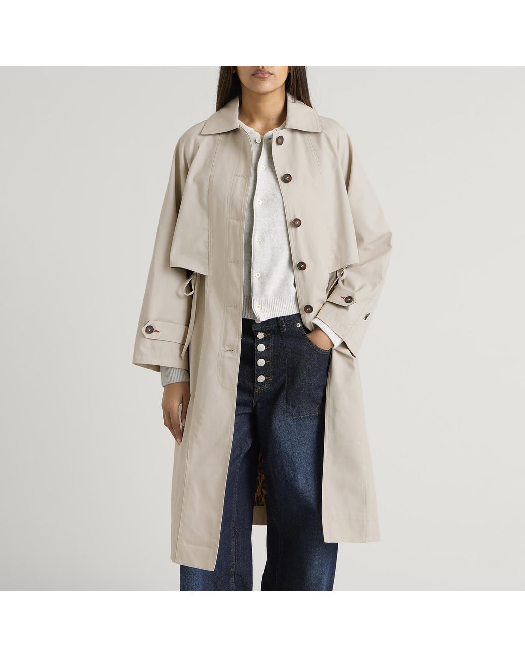 Damson Madder Natural Camille Trench Coat
