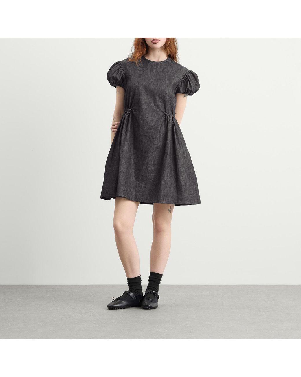 CECILIE BAHNSEN Black Camma Denim Dress