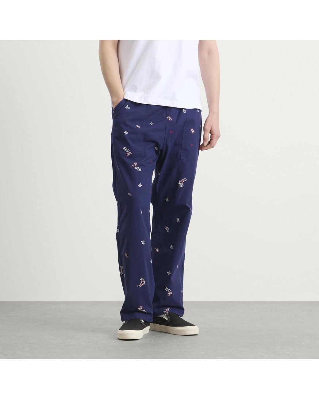 Service Works Blue Paisley Chef Pants for men