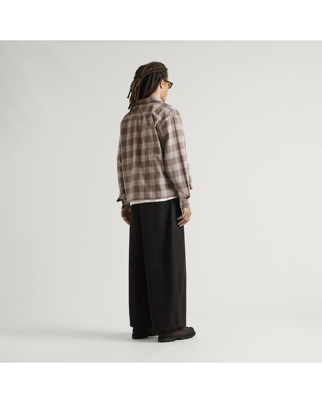 END. Brown Border Shirt for men