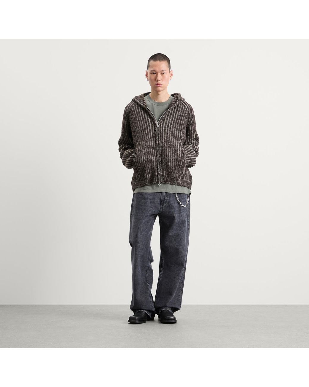 Our Legacy Gray Level Wool Hood for men