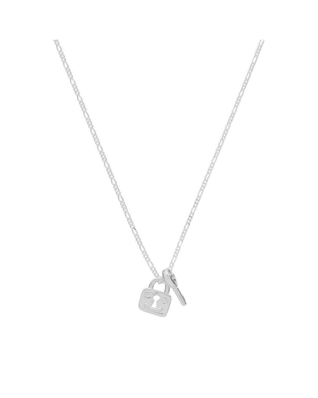 Alec Doherty Metallic Lock And Key Pendant Necklace