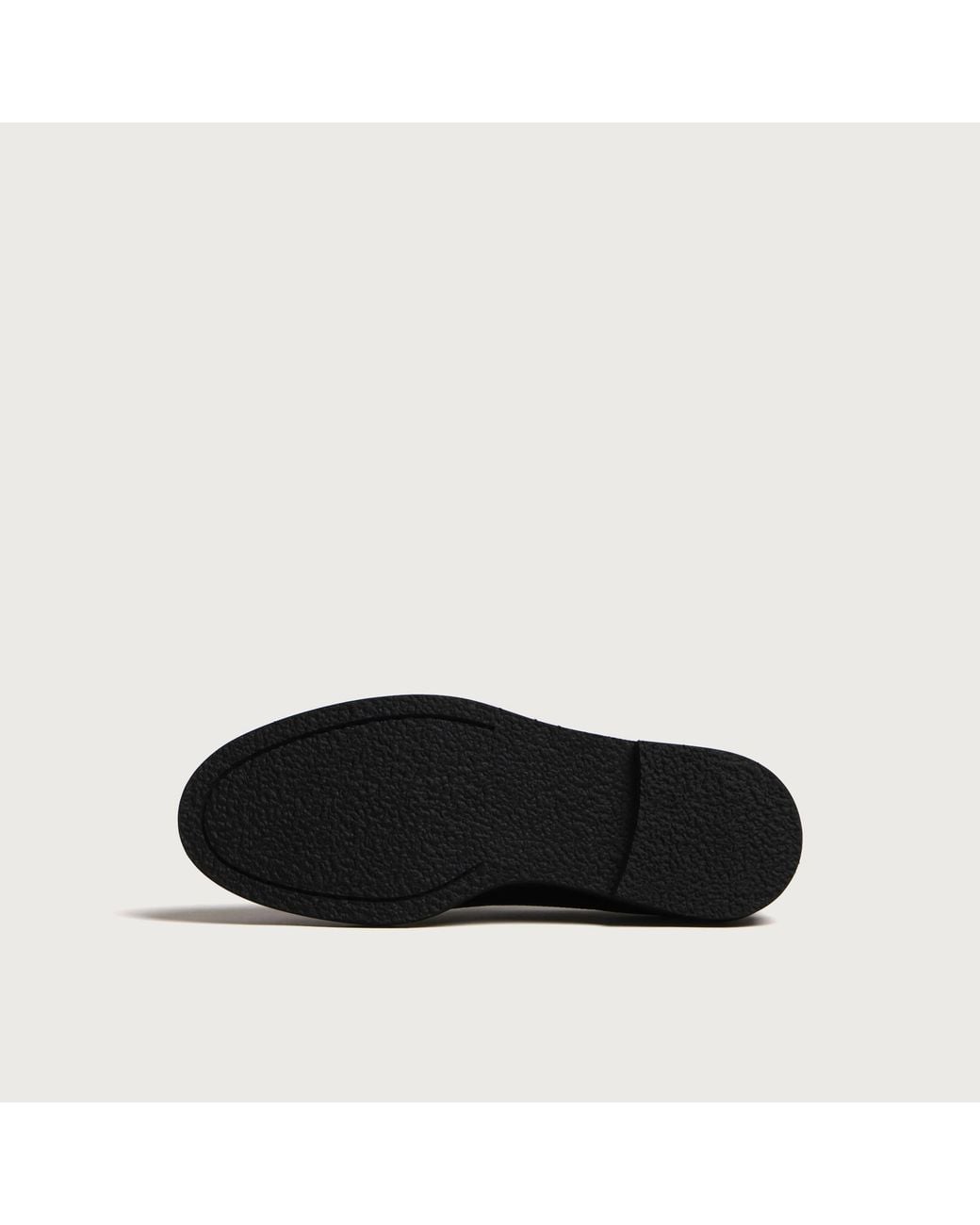 Jacques Soloviere Black Alexis Grain Loafer for men