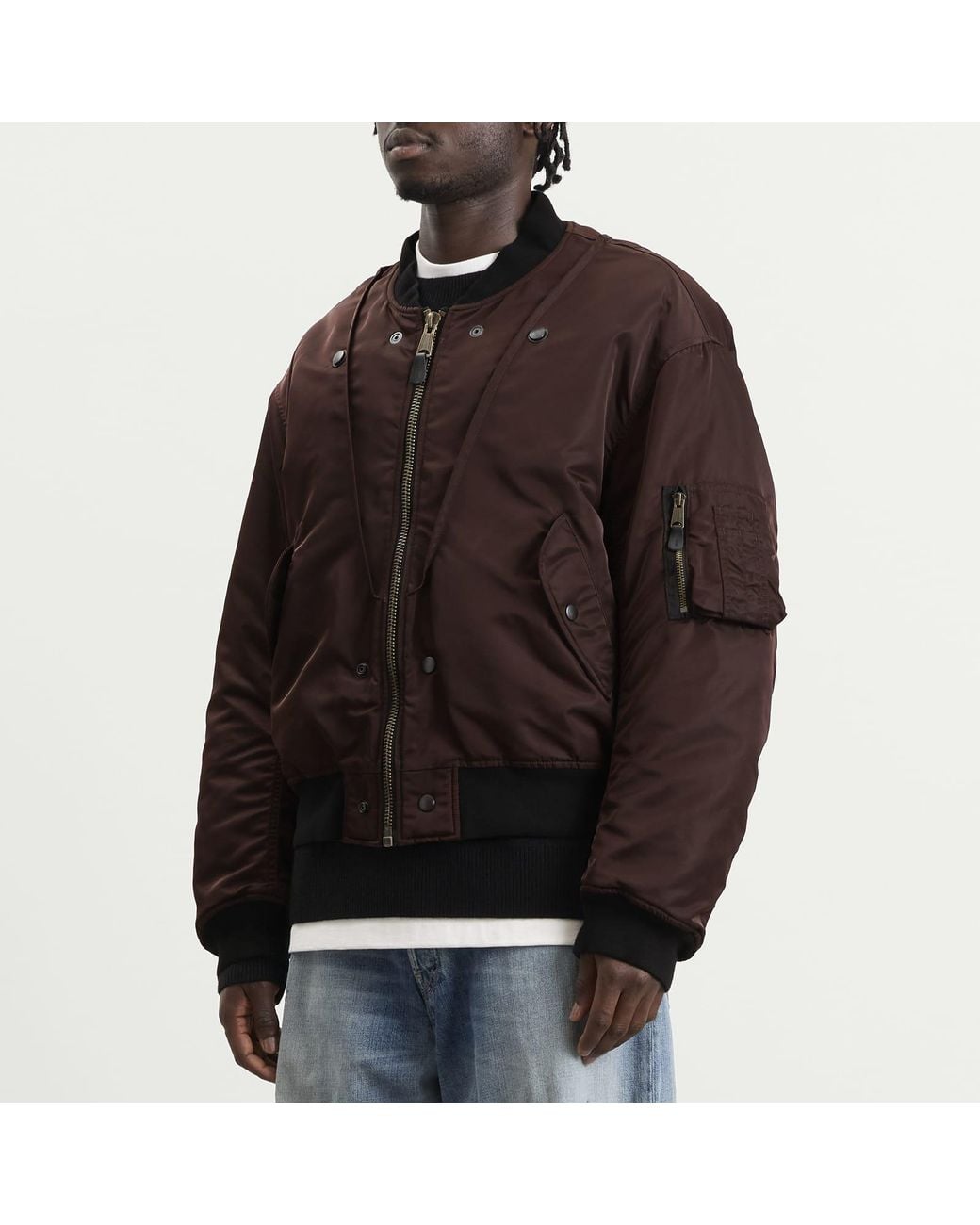Maison Margiela Black Reversible Bomber Jacket for men