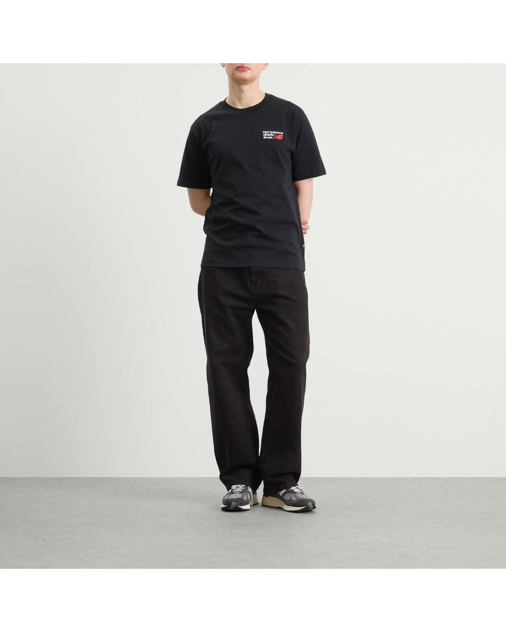 New Balance Black Nb Athletics Premium Logo Relaxed T-Shirt for men