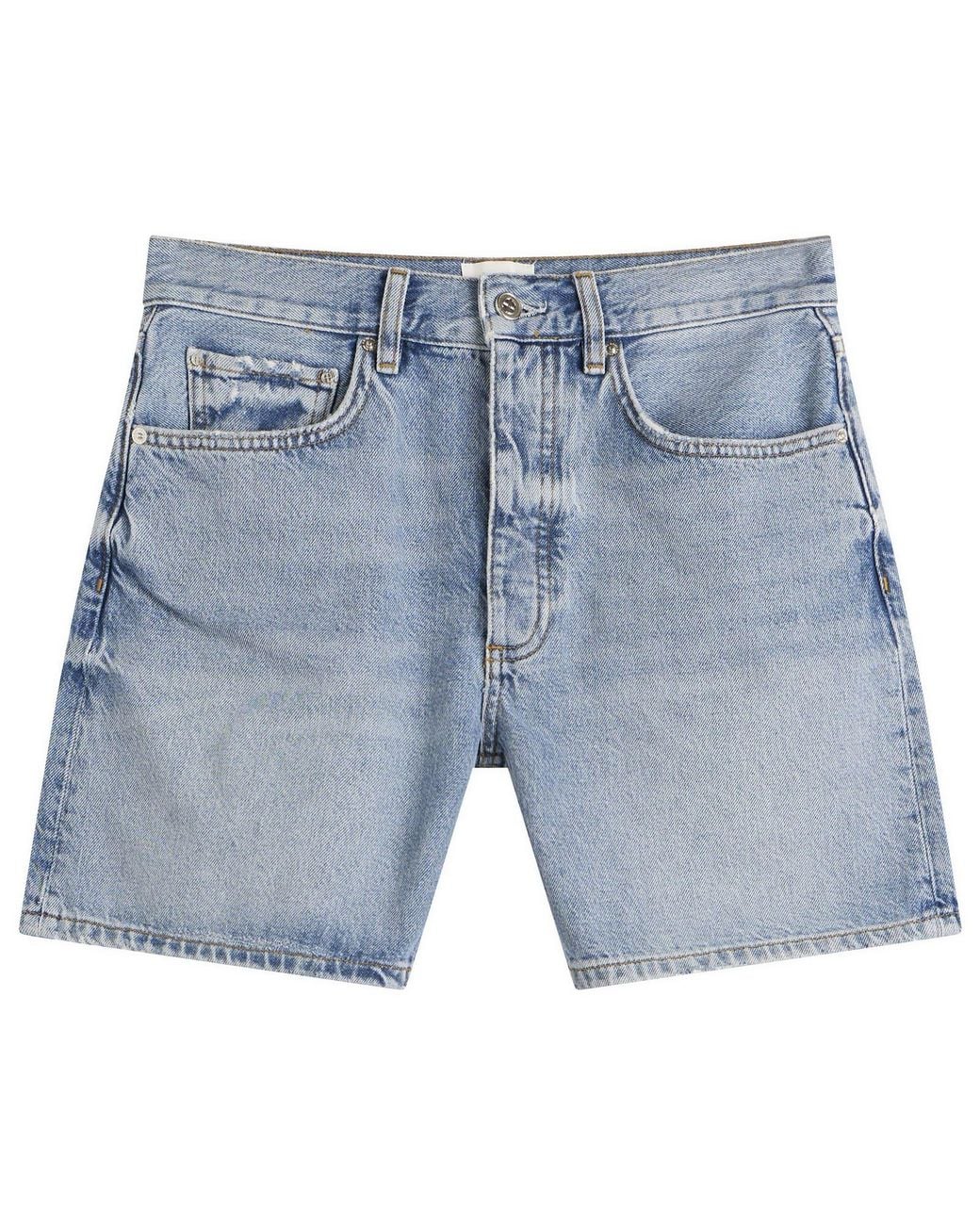Anine Bing Blue Delaney Shorts