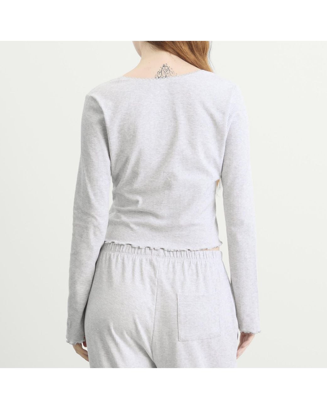 Tala White Sleep Lounge Tie Cardigan