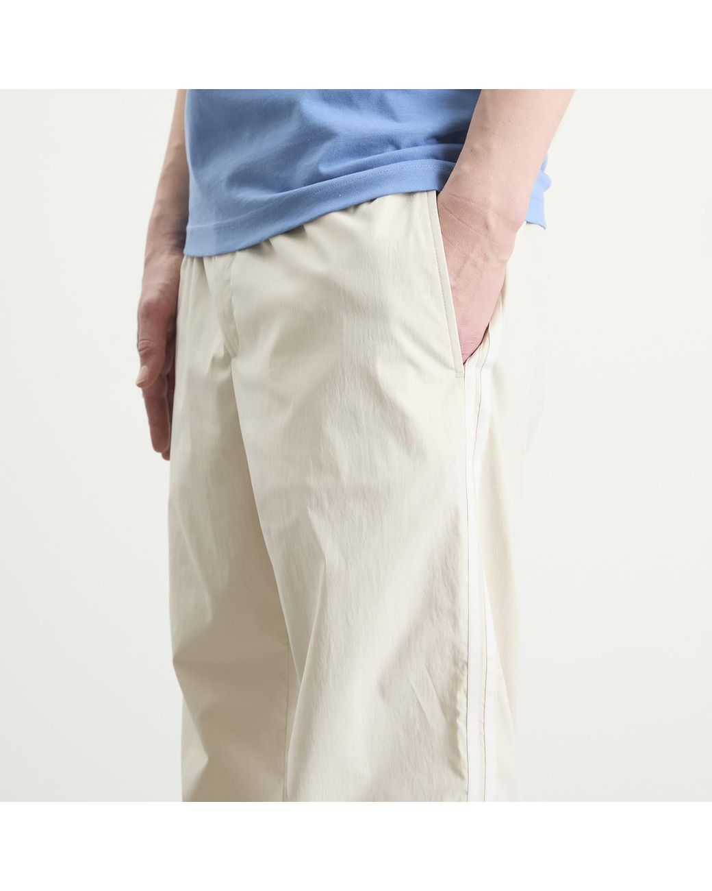Moncler Natural Tonal Stripe Joggers for men