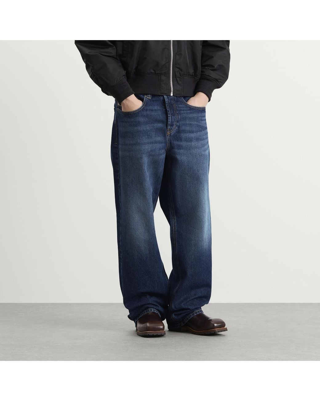 DIESEL Blue 2001 D-Macro Wide Leg Jeans for men