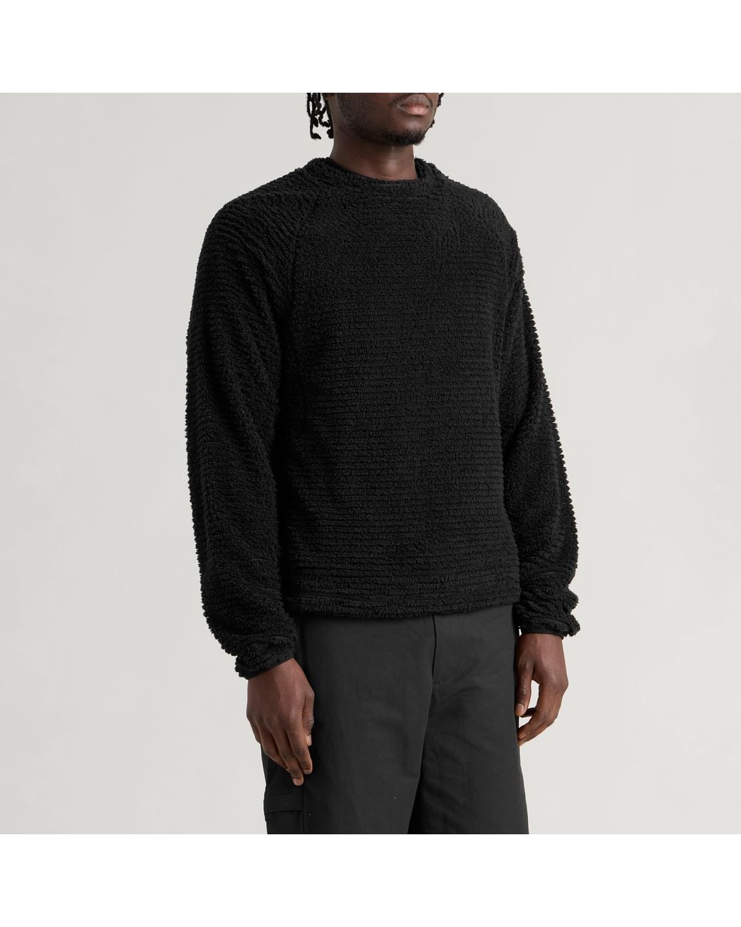 Purple Mountain Observatory Black Primaloft Ursa Pullover for men