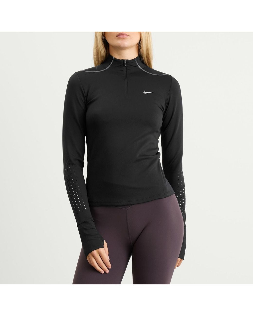 Nike Black Nike Reflective Half Zip