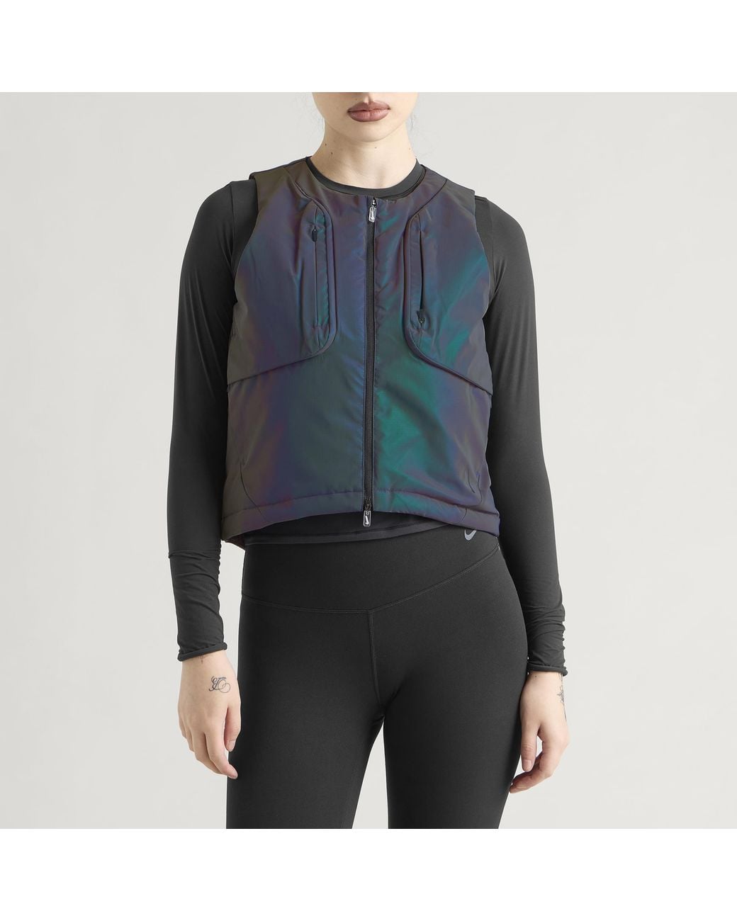 Nike Blue 'Slab Running Flash Therma-Fit Vest