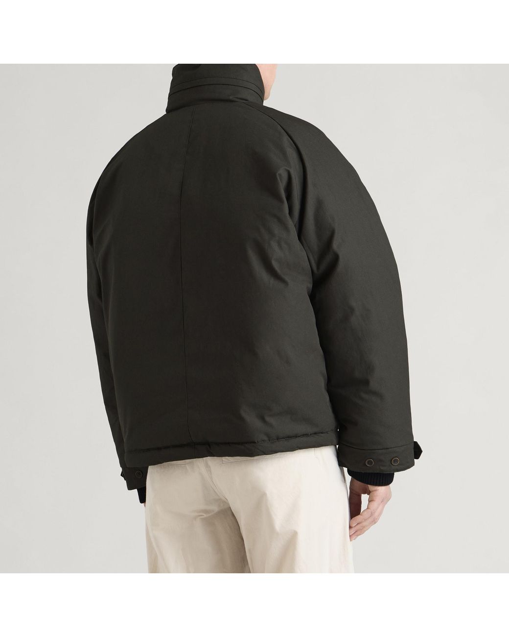 RANRA Black Fender Puffer Jacket for men