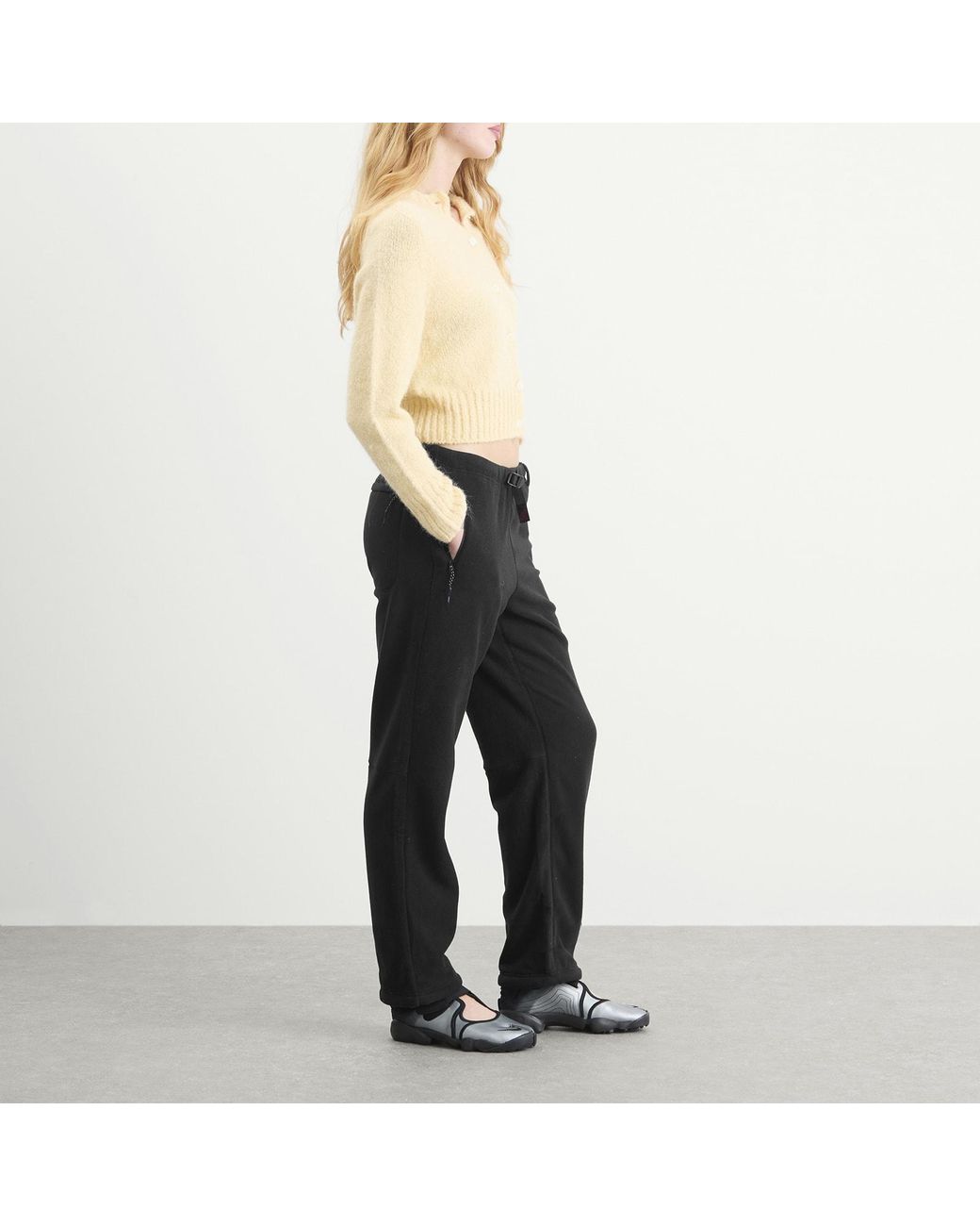 Gramicci Black Thermal Fleece Pant