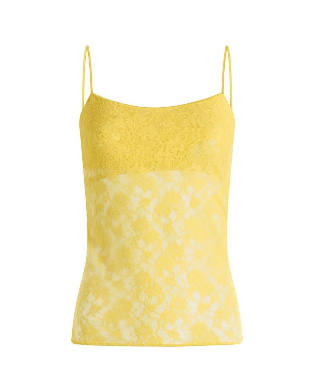 Fruity Booty Yellow Lace Vest