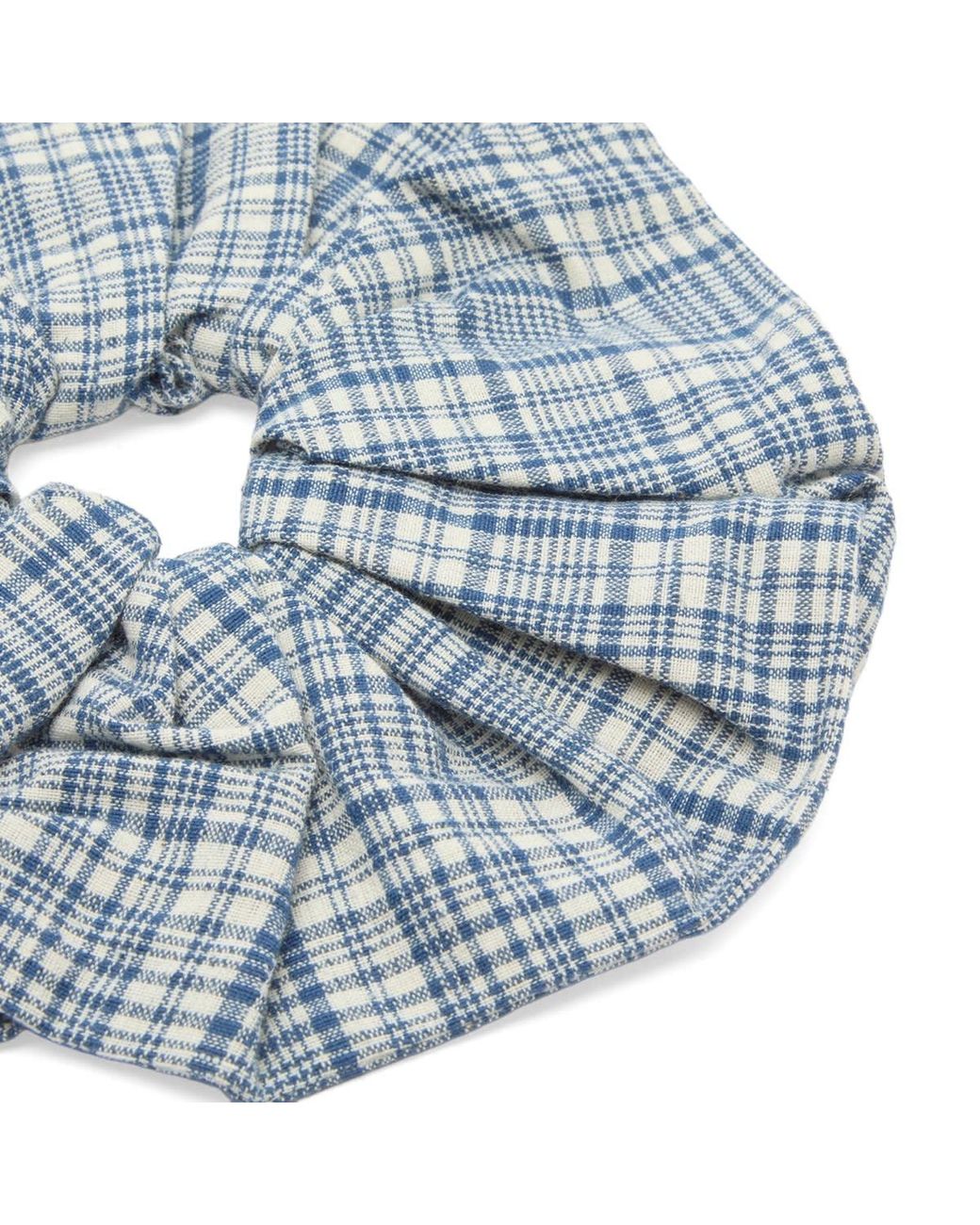 STORY mfg. Blue Hand Woven Scrunchie