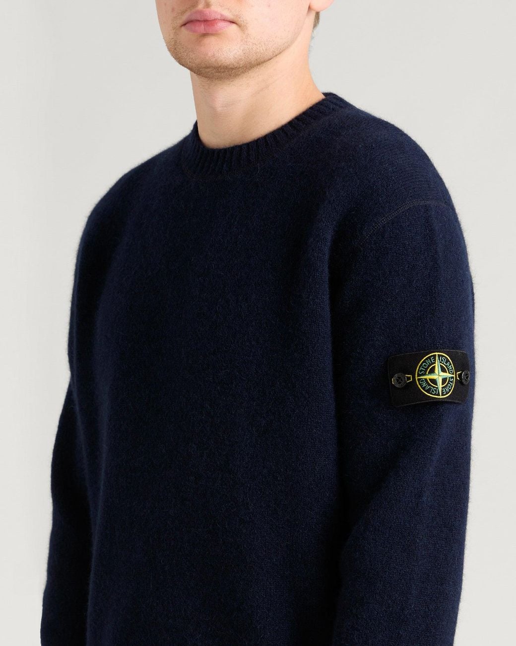 Stone Island Baby Alpaca Blend Jumper in Blue for Men | Lyst
