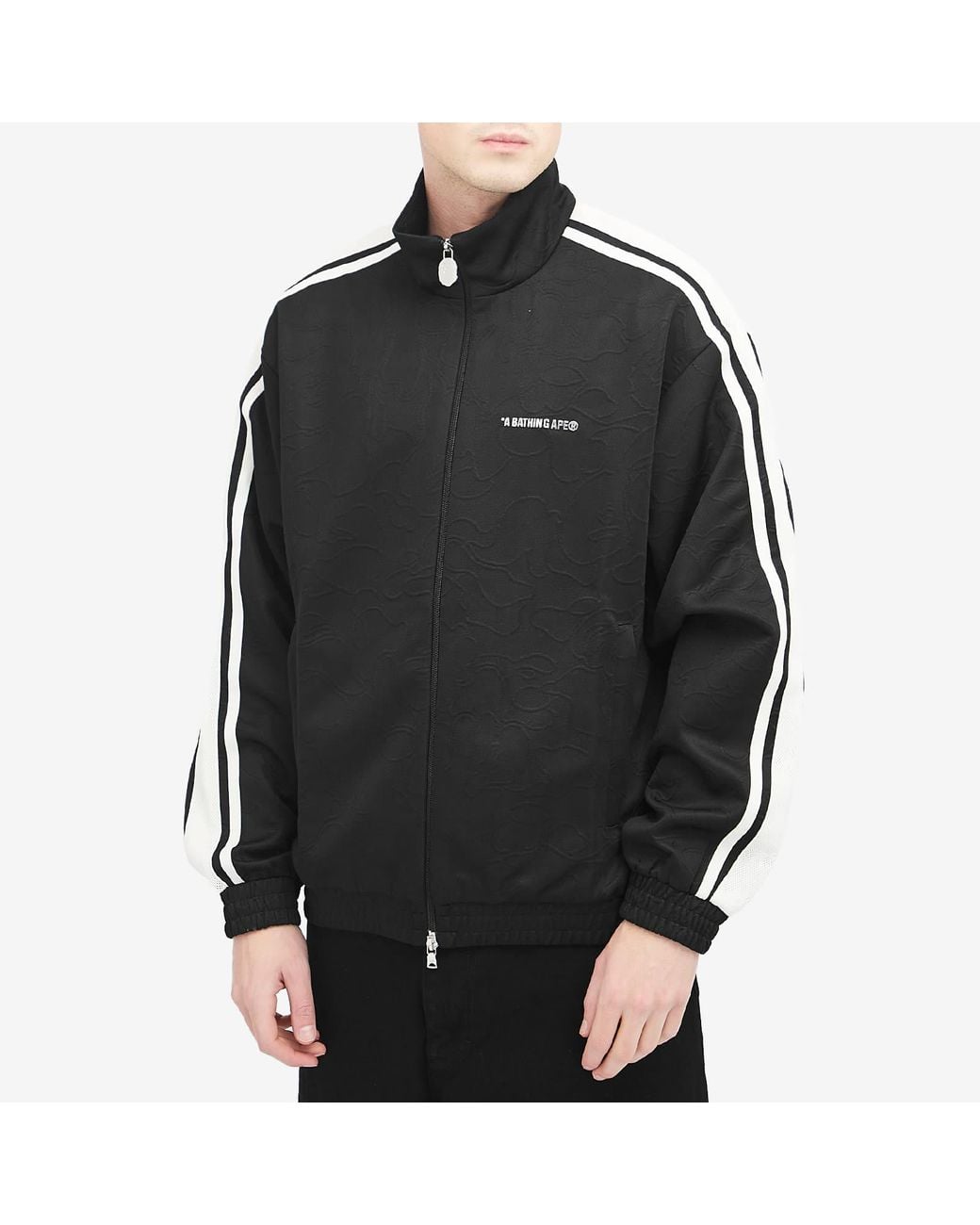 A Bathing Ape Black Line Camo Track Jacket for men