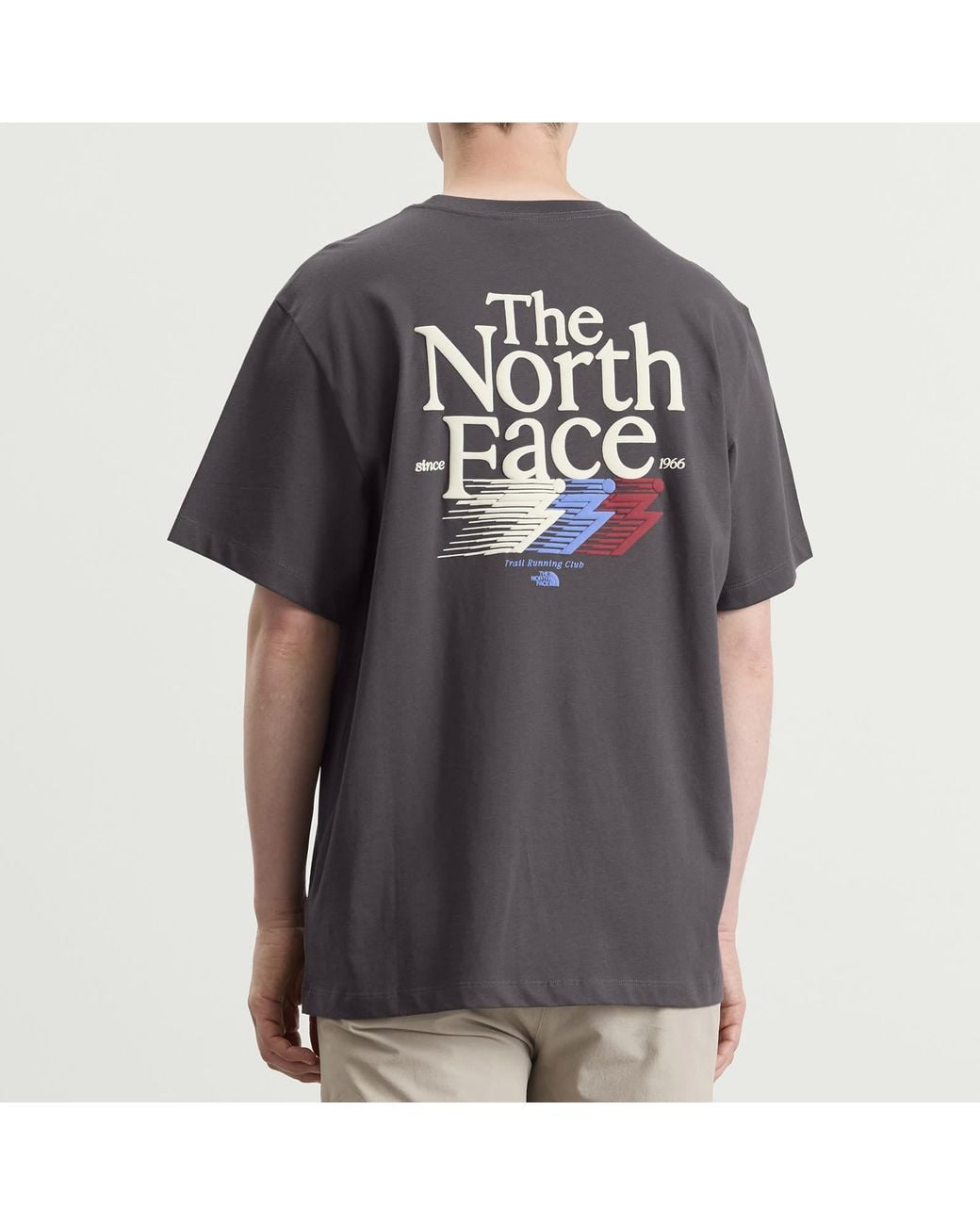 The North Face Gray Retro Trail Relaxed T-Shirt for men