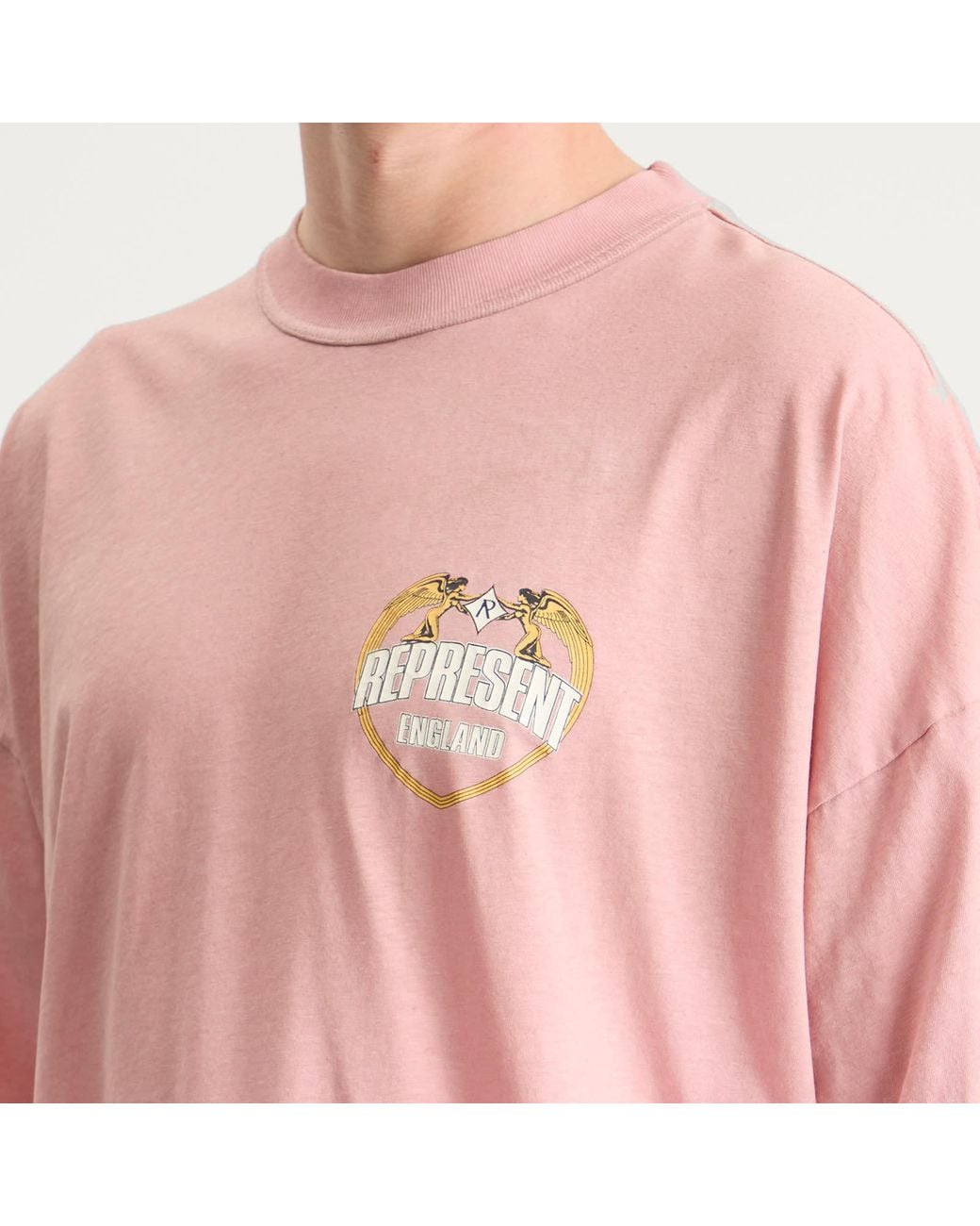 Represent Pink Angel Border T-Shirt for men