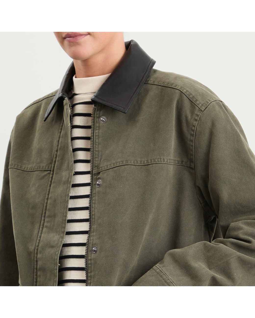 Anine Bing Green Sean Wax Jacket