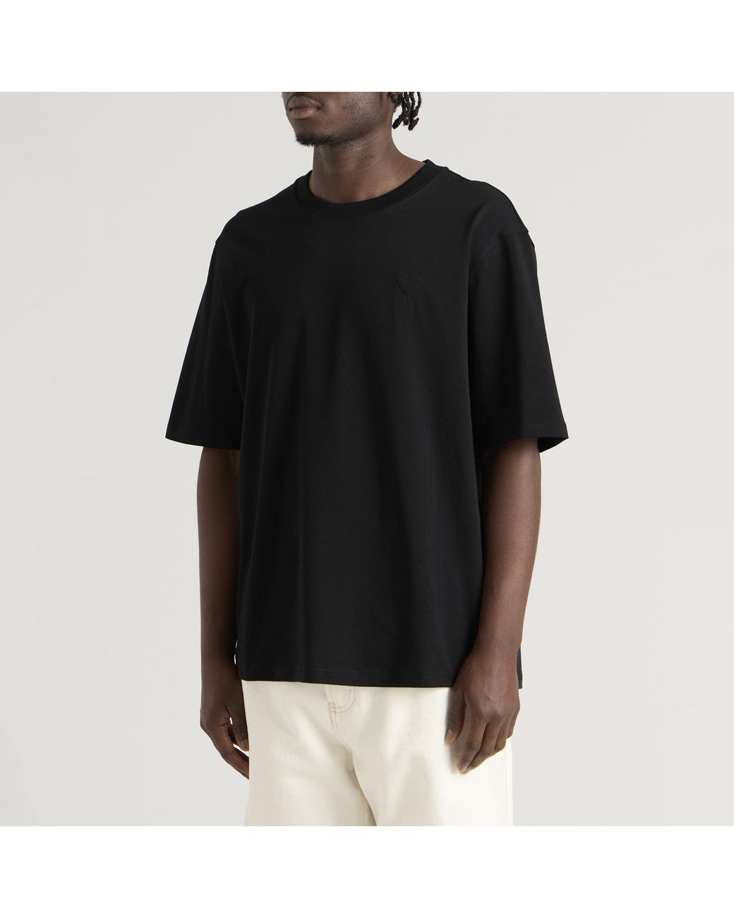 AMI Black Tonal Big Adc T-Shirt for men